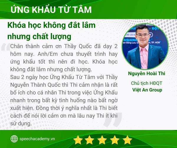 Phản hồi từ học viên H2H ACADEDMY